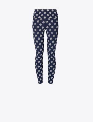 Tory Burch T Monogram Compression Legging In Black
