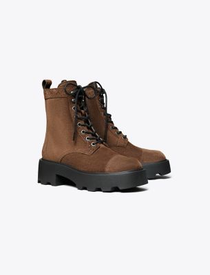 Tory Burch 65mm T-monogram Ankle Boots In Brown
