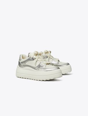 Tory Burch Stage Sneaker In Silver