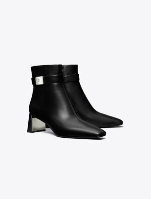 Tory Burch Georgia Heeled Ankle Boot In Black