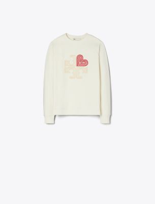 コットン ハート ロゴ クルーネック | 285