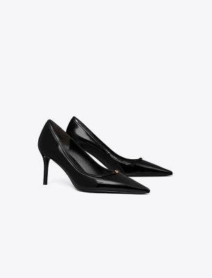 Tory Burch Double T Buckle Pump In Black