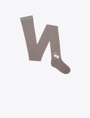 Tory Burch Mouse Stockings In Gray