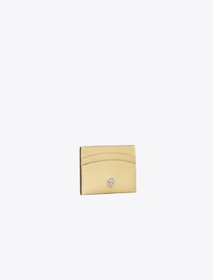 Tory Burch Robinson Card Case In Brown