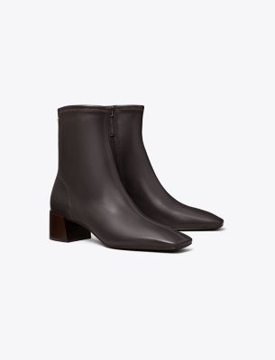 Tory Burch Stretch Ankle Boot In Brown