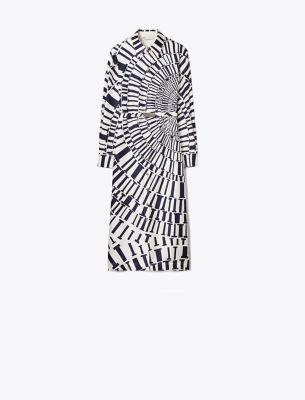 プリント シルク シャツドレス | 442