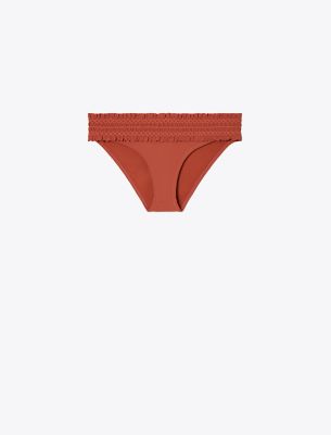 Tory Burch Costa Hipster Bikini Bottom In Ashberry