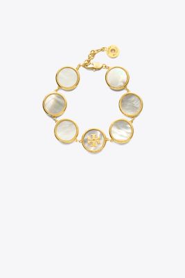 MULTI-ARMBAND MIT HALBEDELSTEINEN