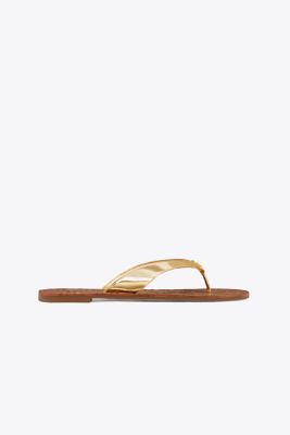 tory burch women's leather monroe thong sandals