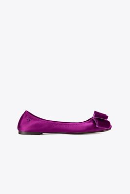 tory burch ballet flats with bow