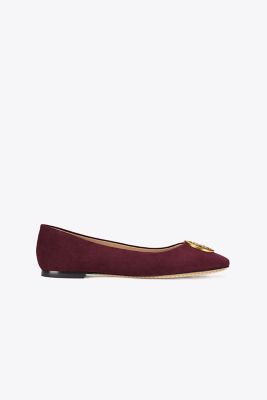 tory burch maroon flats