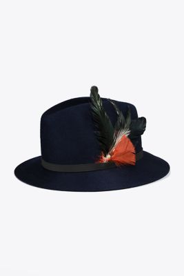 Tory Burch Feather Fedora : Women's Hats & Gloves | Tory Burch