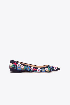 tory burch flower ballet flat