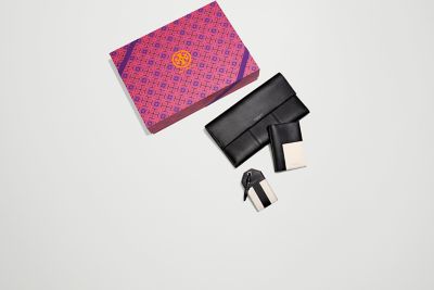 4644 TORY BURCH Blok T Travel Clutch BLACK |