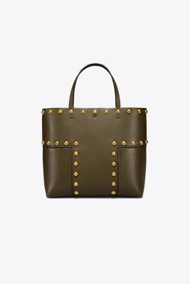 tory burch block t stud tote