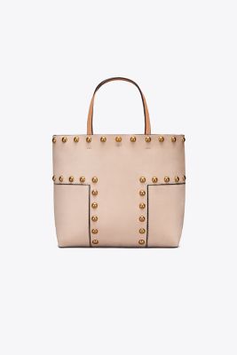 tory burch block t stud tote