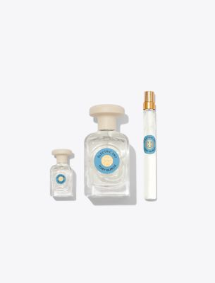 Shop Tory Burch Electric Sky Gift Set In Electric Sky Blue