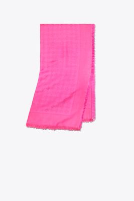 SCIARPA DA VIAGGIO CON LOGO MOTIVO JACQUARD