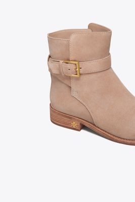 tory burch brooke ankle bootie suede