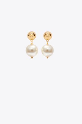 CRYSTAL PEARL DROP EARRING