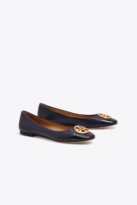 Designer Ballet Flats: Patent Leather Ballerina Flats | Tory Burch