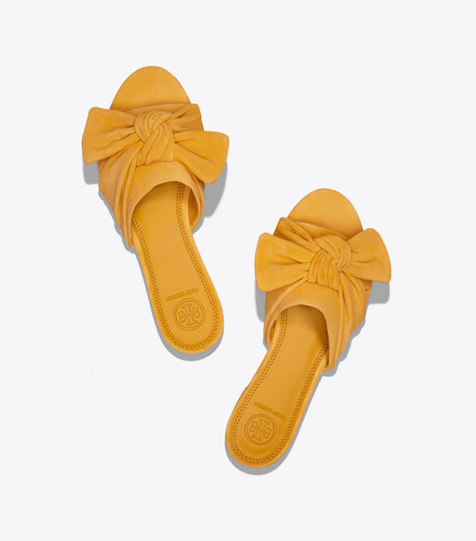ANNABELLE SUEDE BOW SLIDE
