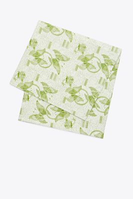 Tory Burch Butterfly Batik Oblong Tablecloth, 126" X 70" In Green