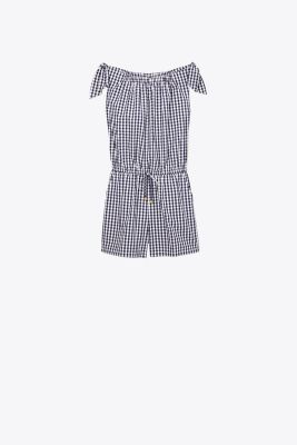 gingham romper womens