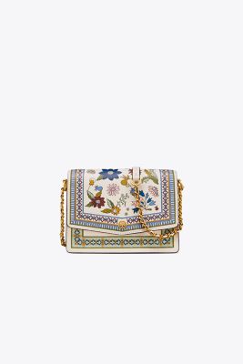 tory burch robinson floral convertible shoulder bag