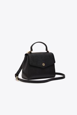 9415 TORY BURCH Robinson Small Top Handle Satchel BLACK |