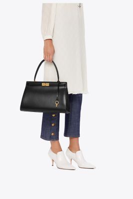 Tory burch lee radziwill large satchel sale