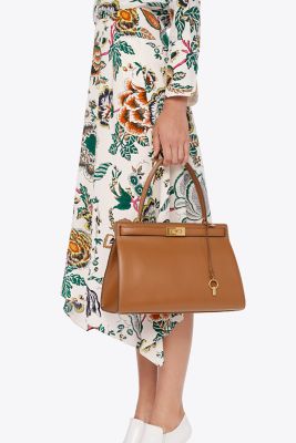 8898 TORY BURCH Lee Radziwill Satchel MOOSE