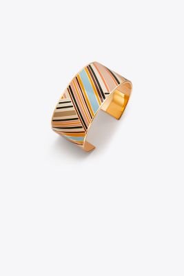 PRINTED ENAMEL MEDIUM CUFF