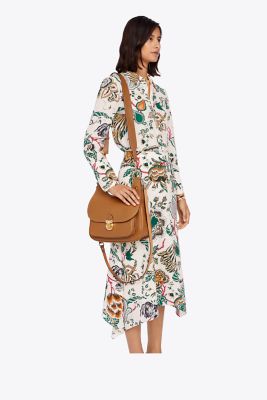 Tory burch james small saddle online bag