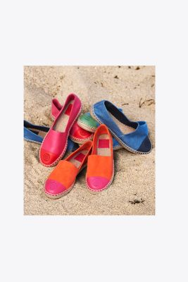 tory burch quilted flat espadrille