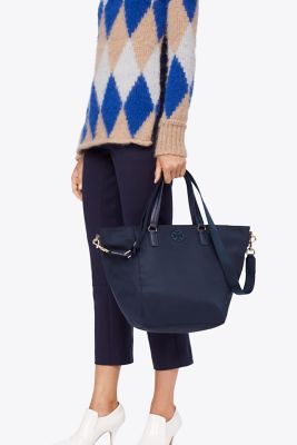 5087 TORY BURCH Tilda Small Tote NAVY