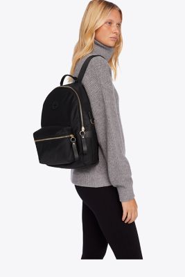 Tory Burch Leather Trimmed Nylon Backpack - Black Backpacks, Handbags -  WTO583284