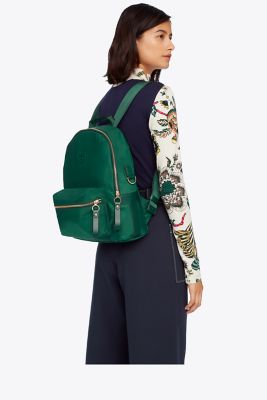 Tory burch store green backpack