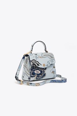 Tory Burch Robinson Floral Small Top-handle Satchel 