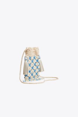 BEADED DRAWSTRING MINI BAG