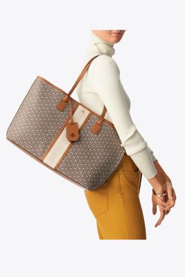 Tory Burch, Bags, Tory Burch Gemini Link Canvas Tote Bag