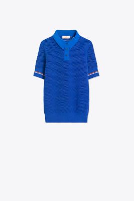 Mesh Polo Sweater