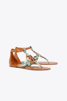 Miller Scarf Sandal, Printed Satin : Women's Sandals | ToryBurch.eu