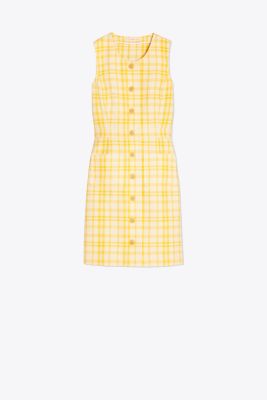 Cotton Jacquard Shift Dress