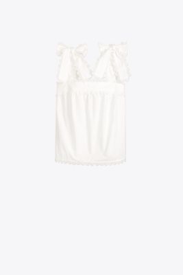 Scalloped Cotton Tank