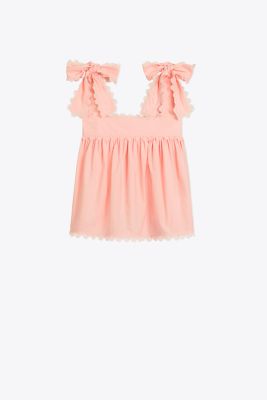 Scalloped Cotton Tank