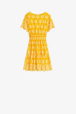 Embroidered Eyelet Dress