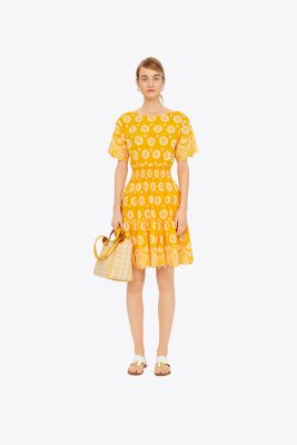 Embroidered Eyelet Dress