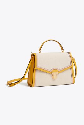JULIETTE CANVAS TOP-HANDLE SATCHEL