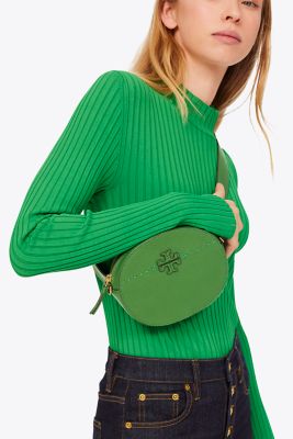 TORY BURCH TORY BURCH McGraw Convertible Round Crossbody ARUGULA